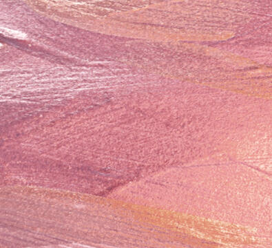 a mixed paint swatch featuring light pink, peach, and magenta.